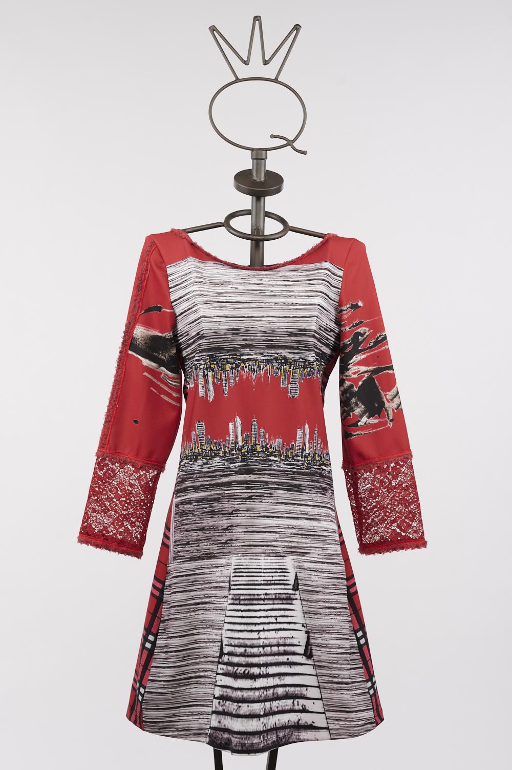 Save The Queen Vestito corto stampato Consegna Veloce