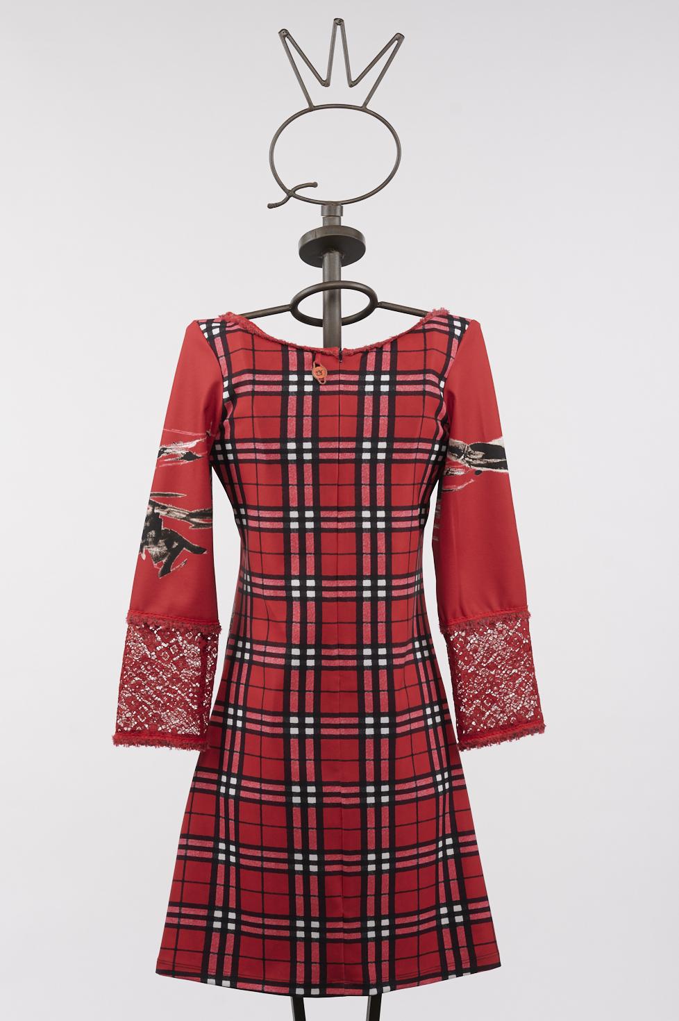 Save The Queen Vestito corto stampato Consegna Veloce