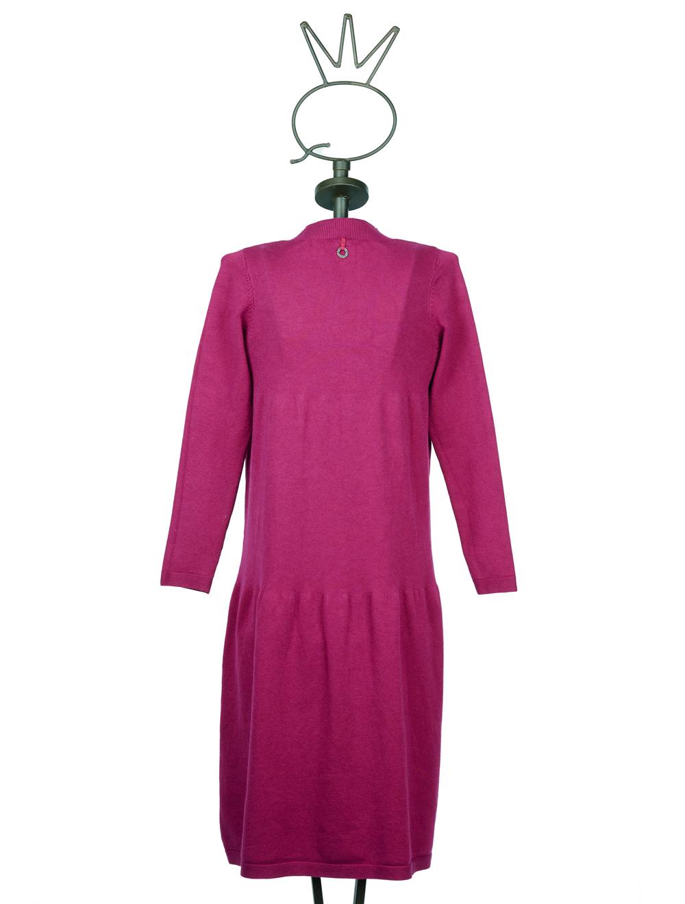 Save The Queen Abito longuette in tricot fuxia Online