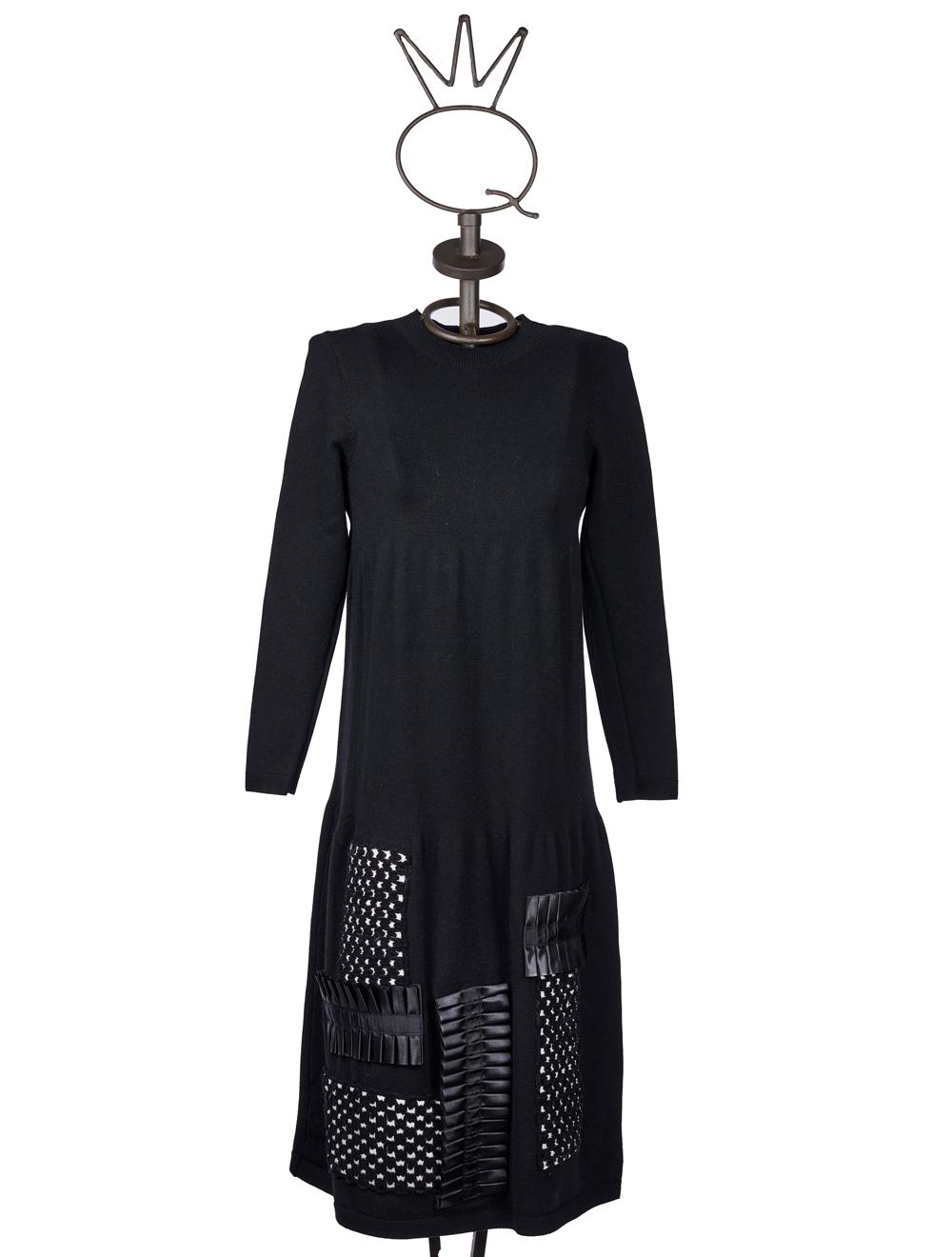 Save The Queen Abito in tricot nero Vendite Flash