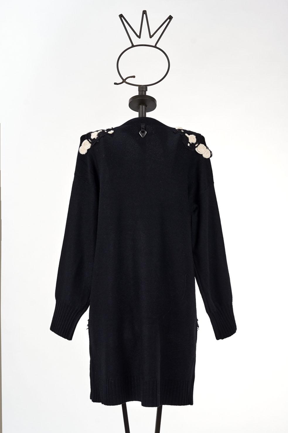Save The Queen Cardigan lungo nero Italy