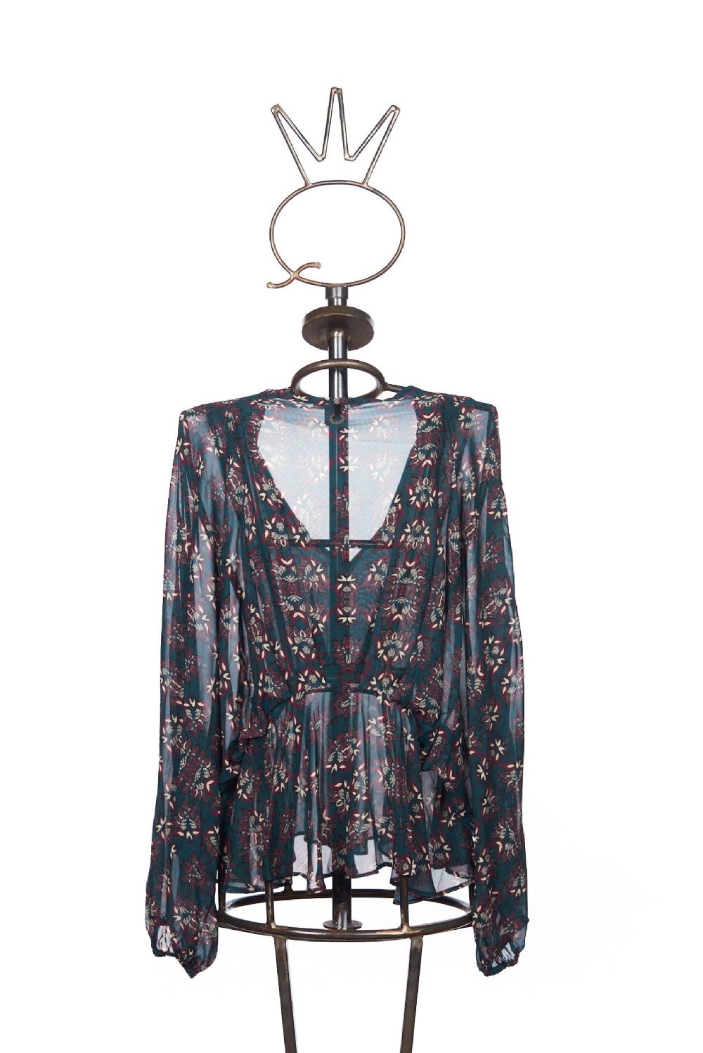 Save The Queen blusa con stampa floreale In Vendita