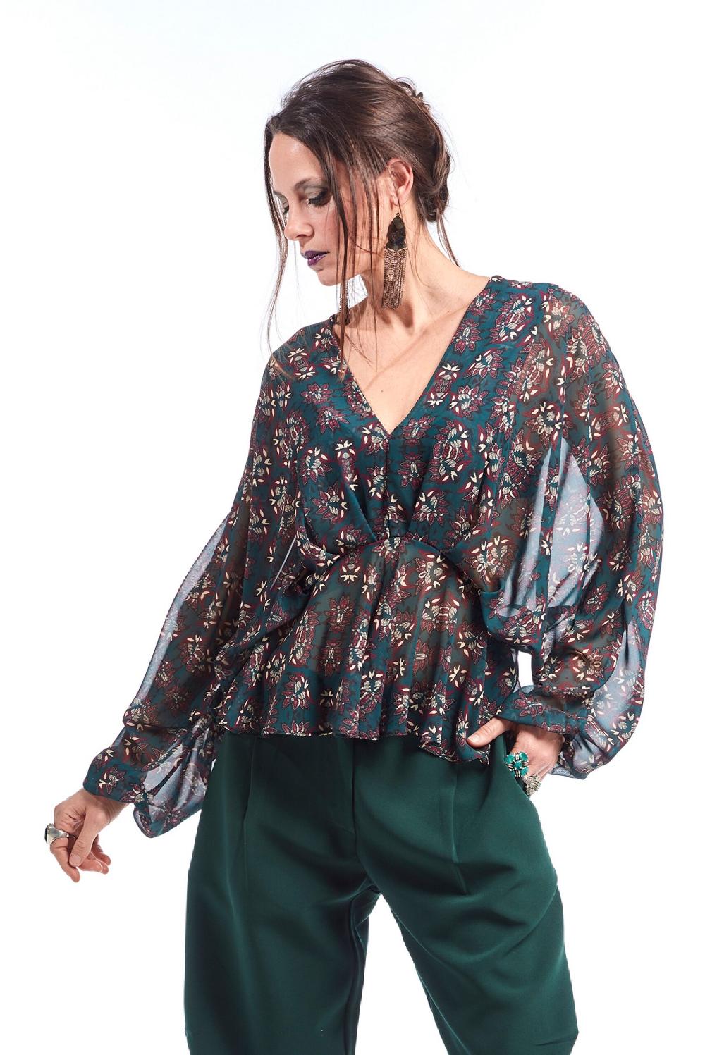 Save The Queen blusa con stampa floreale In Vendita