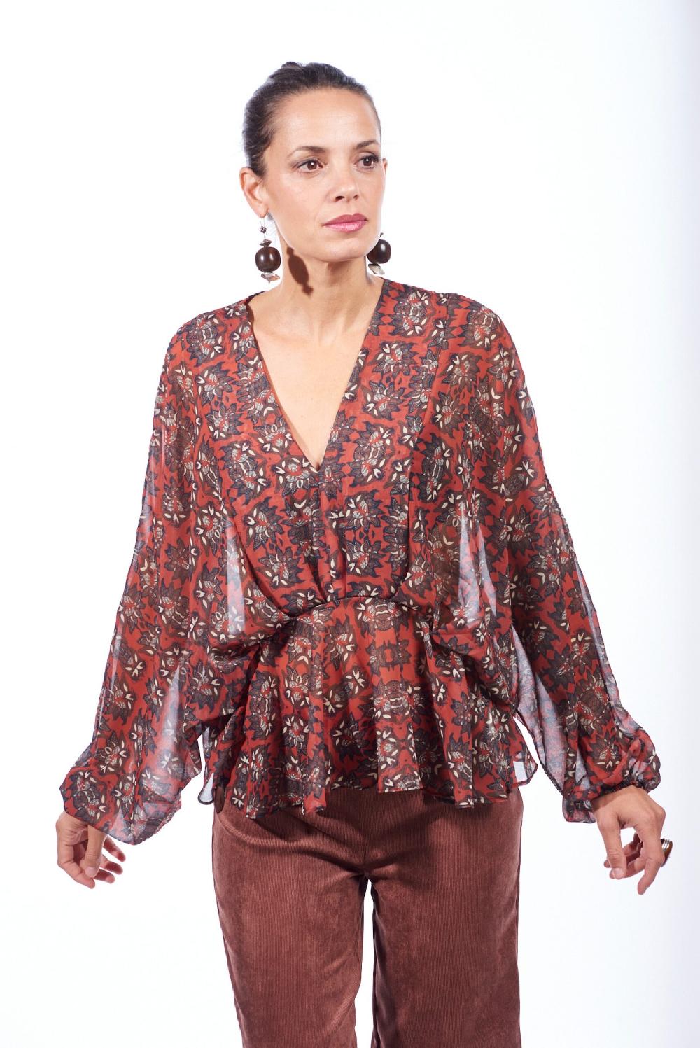 Save The Queen blusa con stampa floreale Saldi
