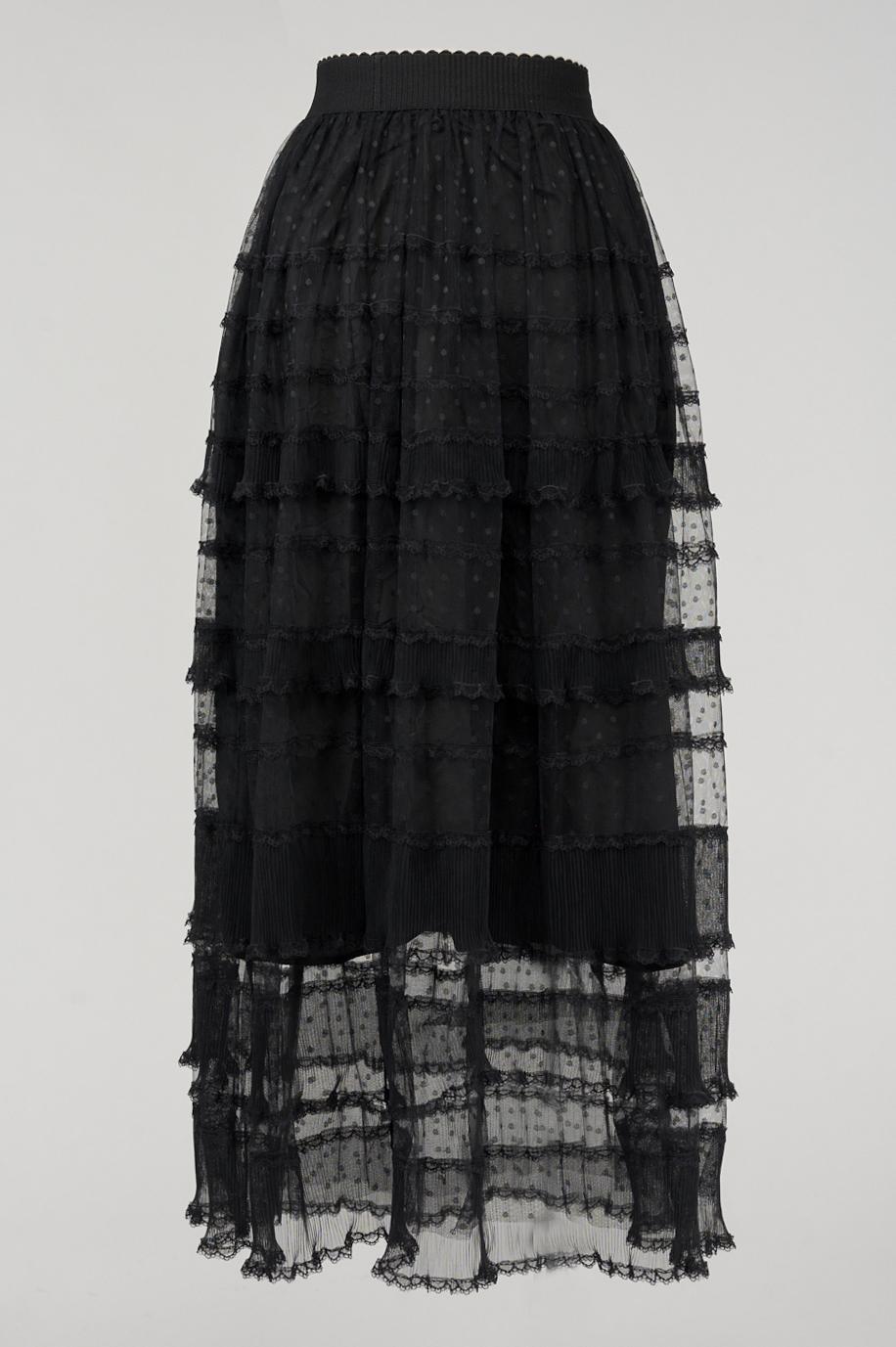 Save The Queen Gonna lunga in pizzo nero Offerta esclusiva