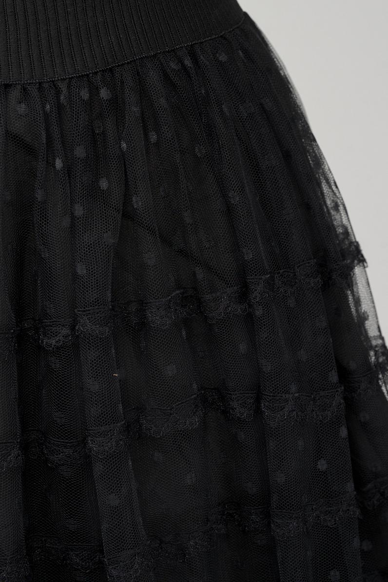 Save The Queen Gonna lunga in pizzo nero Offerta esclusiva