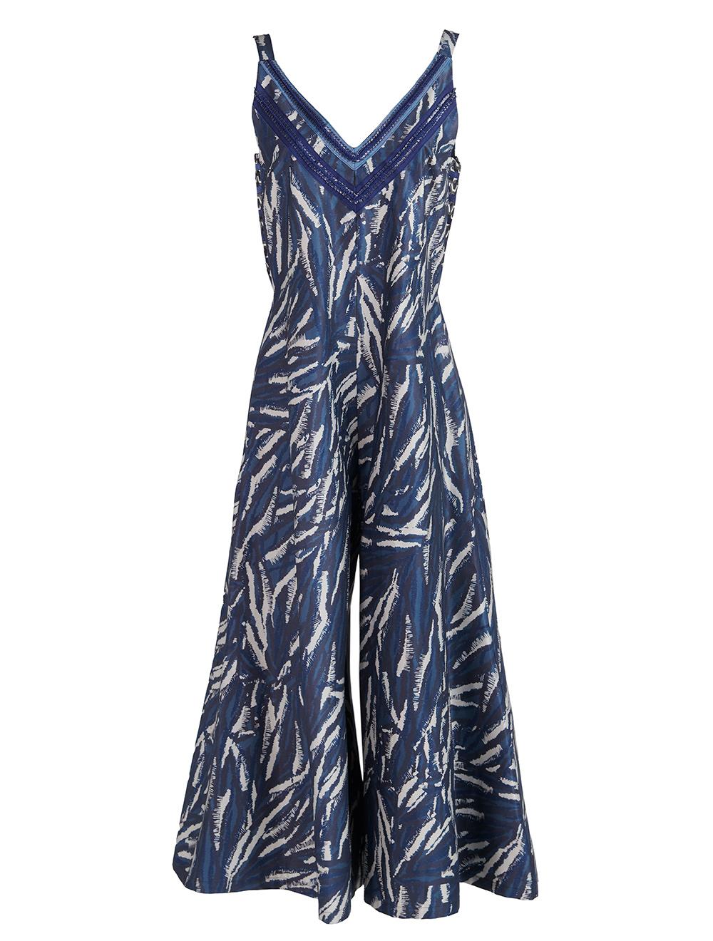Save The Queen Tuta con stampa camouflage blu In Linea