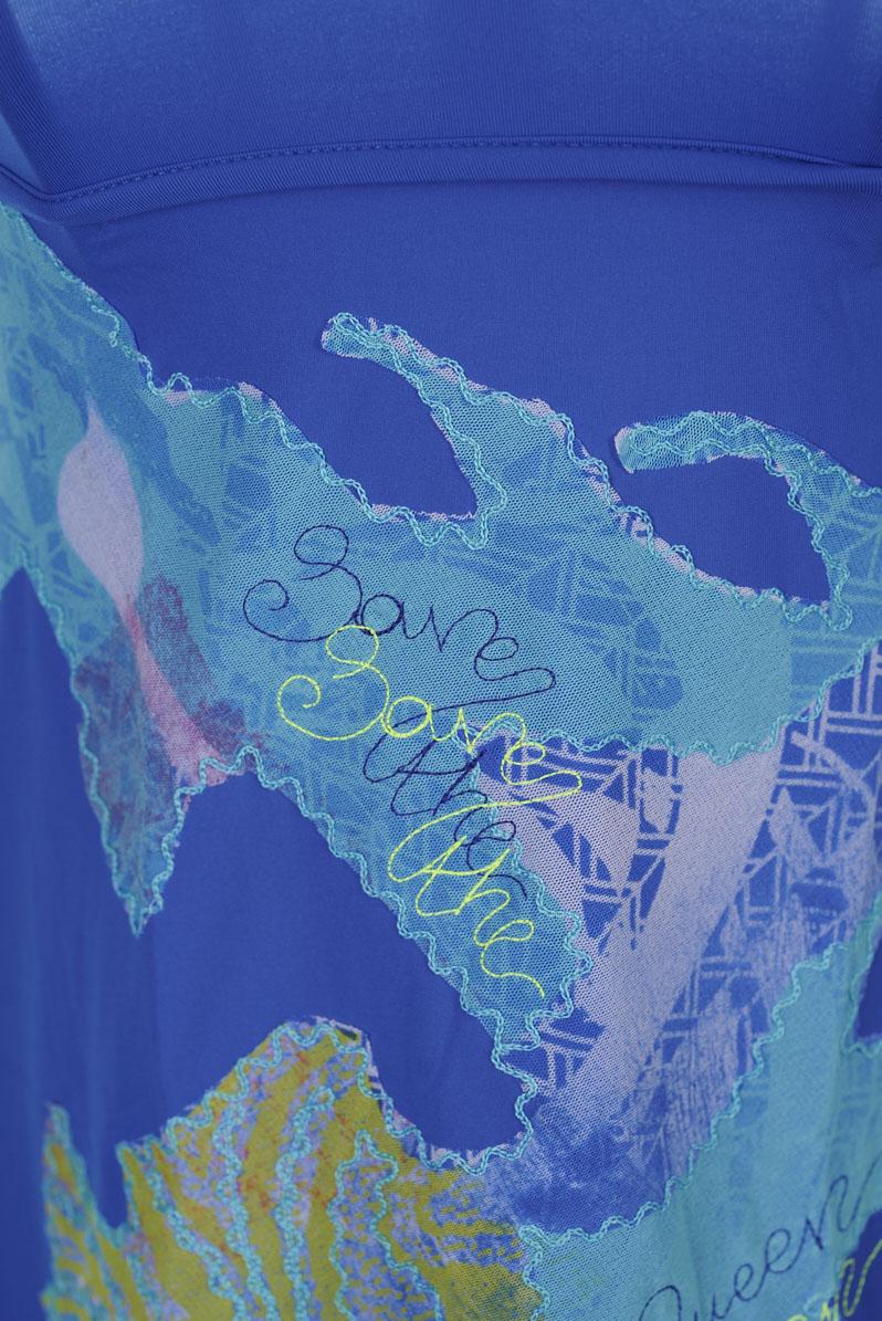 Save The Queen Top bluette Novità