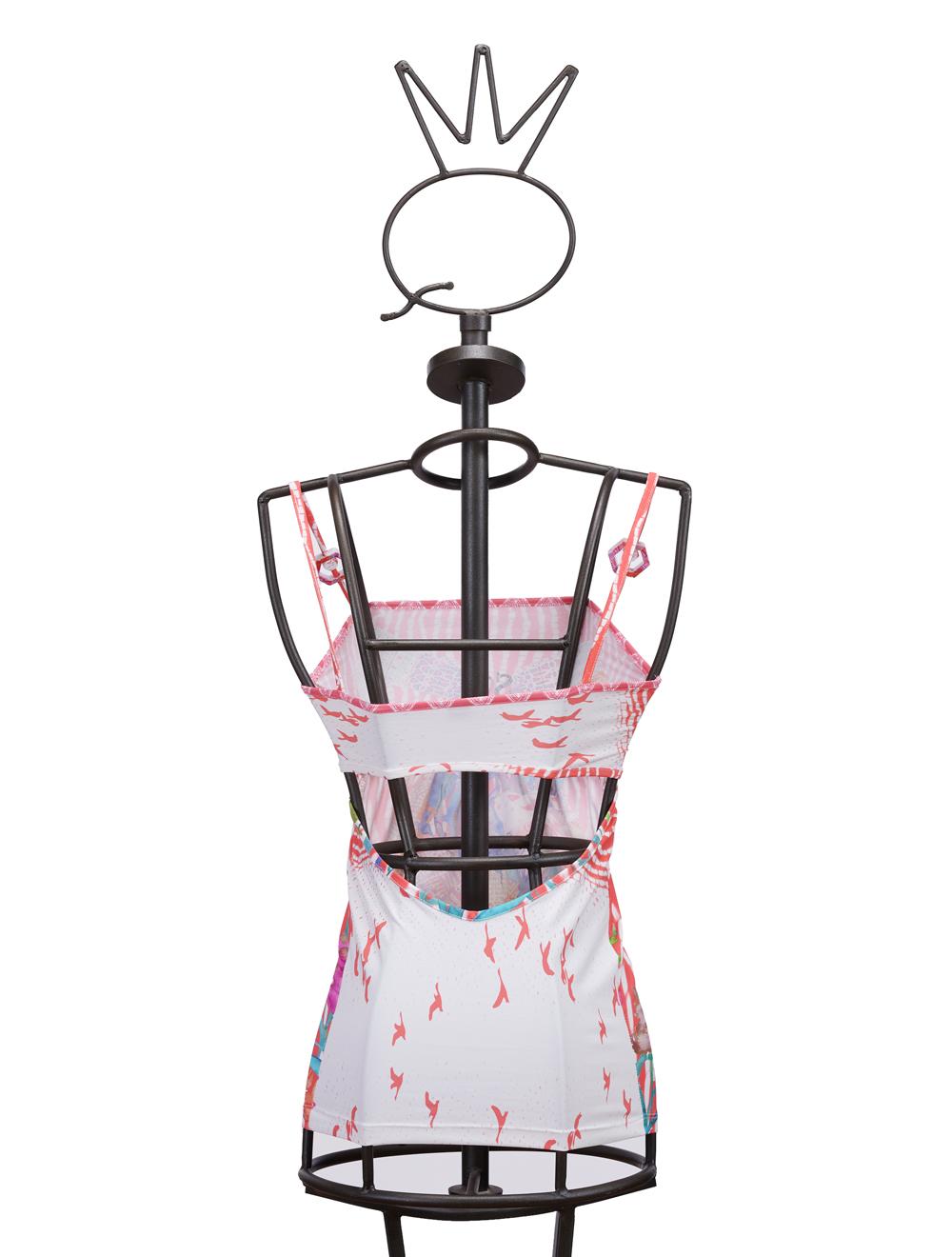 Save The Queen Top in jersey stampa cigno Presa