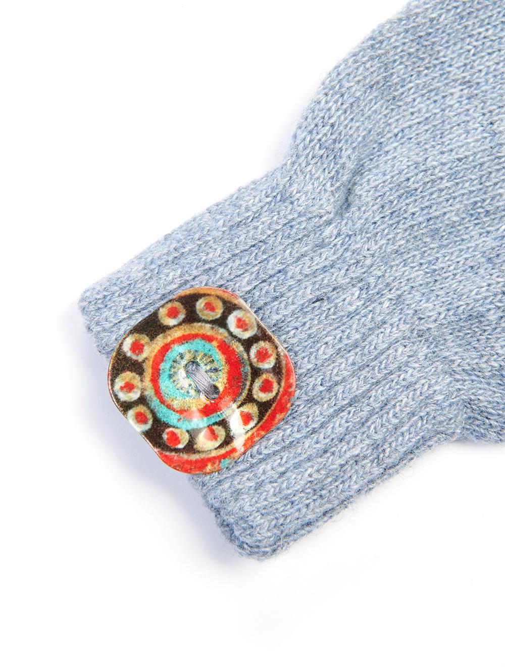 Save The Queen guanti in maglia con applicazione in madreperla Hotsell