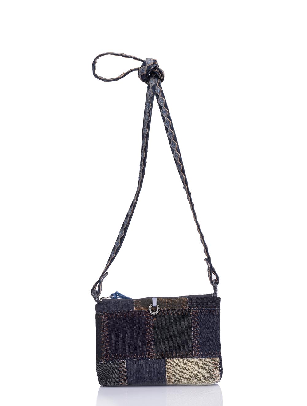 Save The Queen Piccola borsa in patch di jeans 2025