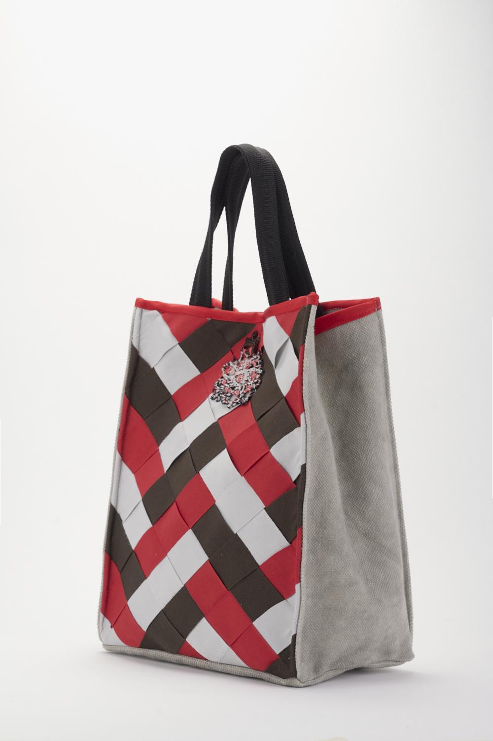Save The Queen Borsa in canvas di cotone Sottocosto