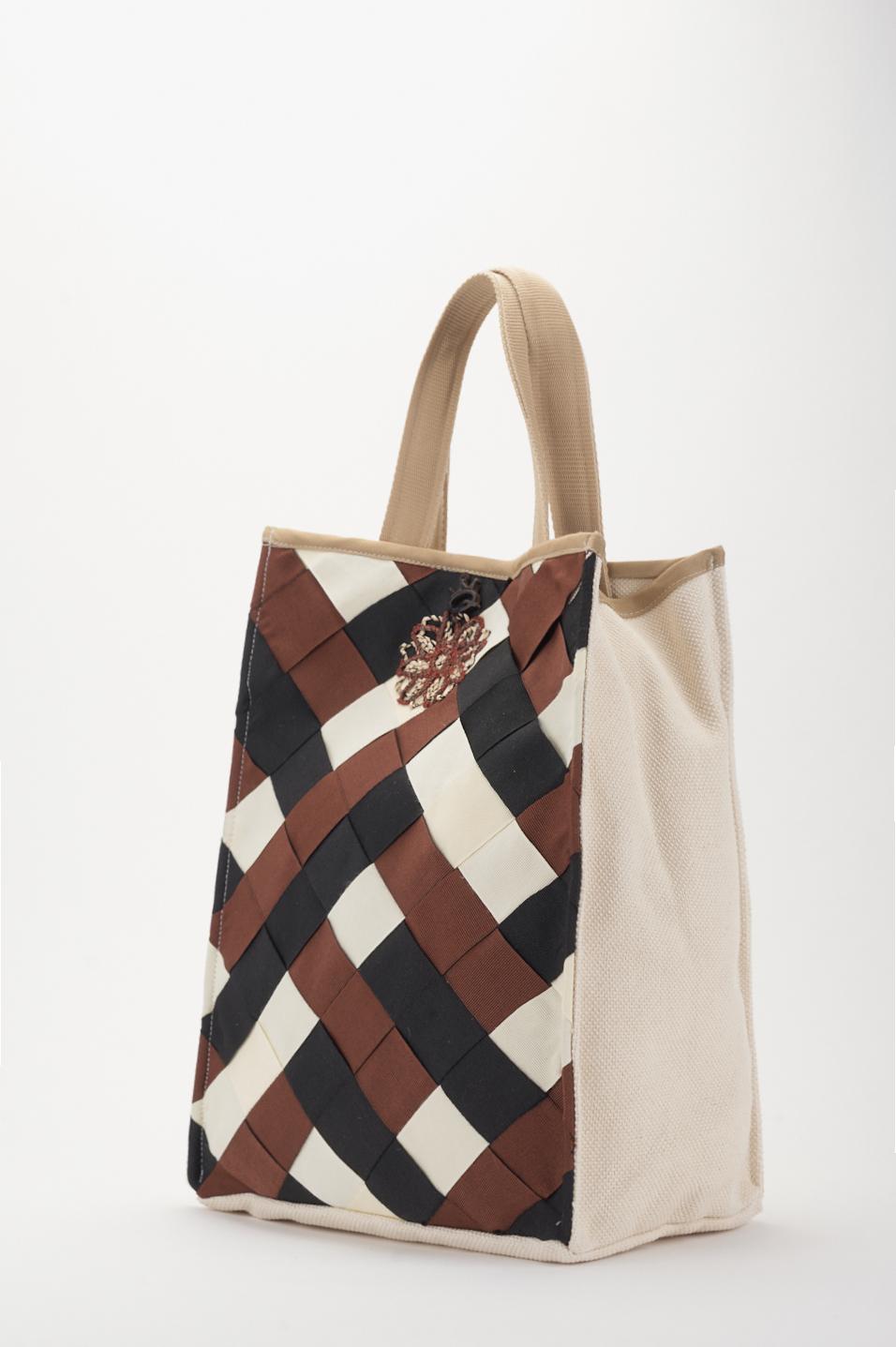 Save The Queen Borsa in canvas di cotone Convenienza