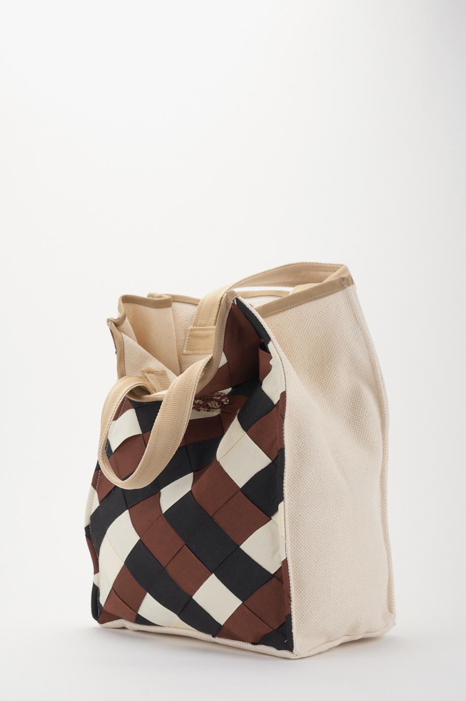 Save The Queen Borsa in canvas di cotone Convenienza