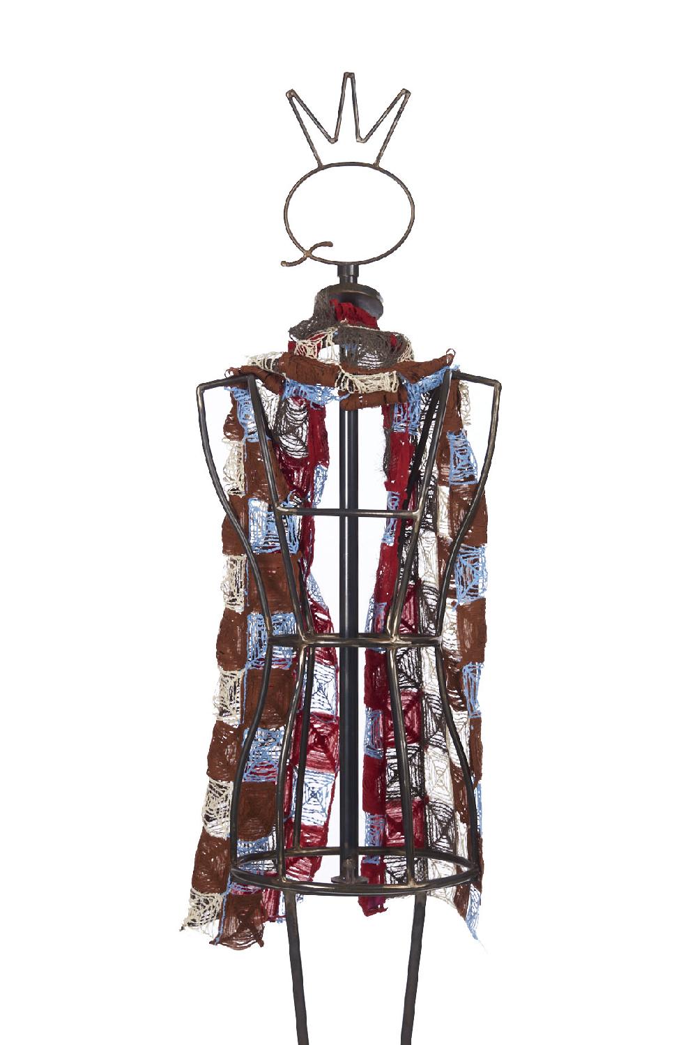 Save The Queen Sciarpa in cotone ricamata Sconto