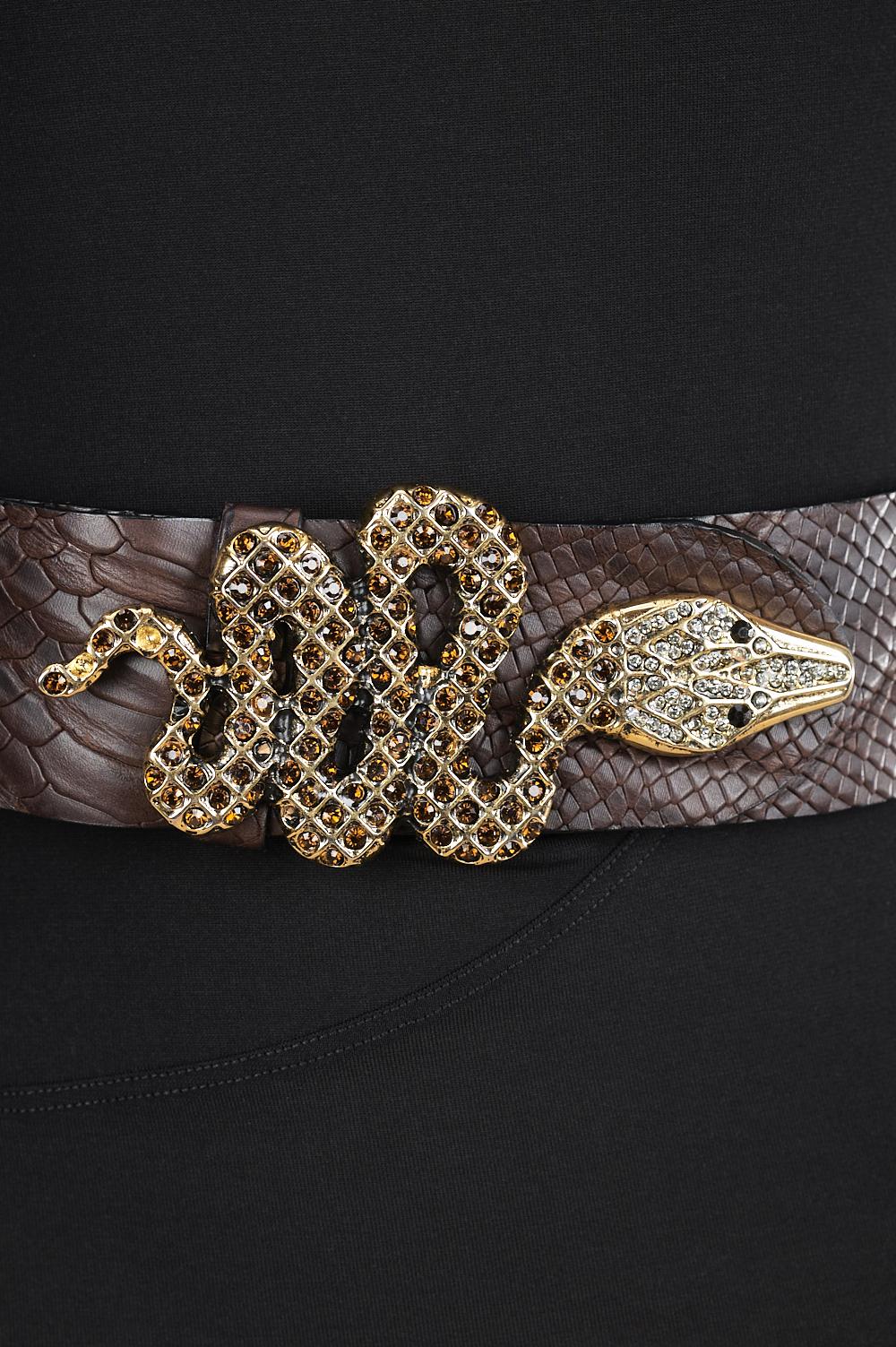 Save The Queen Cintura in pelle con fibbia in metallo In Linea