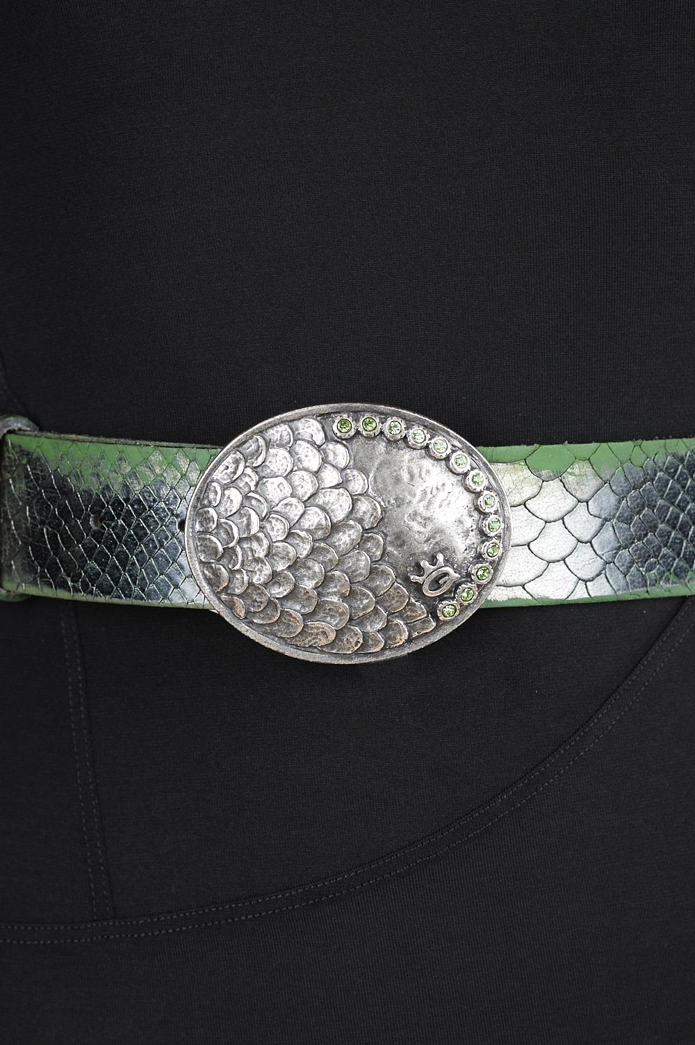 Save The Queen Cintura in pelle con fibbia in metallo Spedizione Gratuita