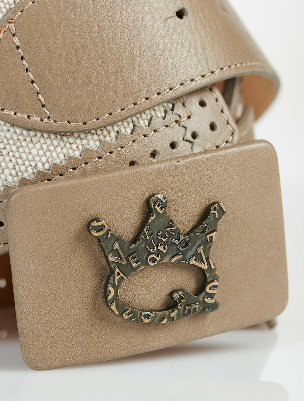 Save The Queen Cintura in pelle e cotone Soddisfazione Garantita