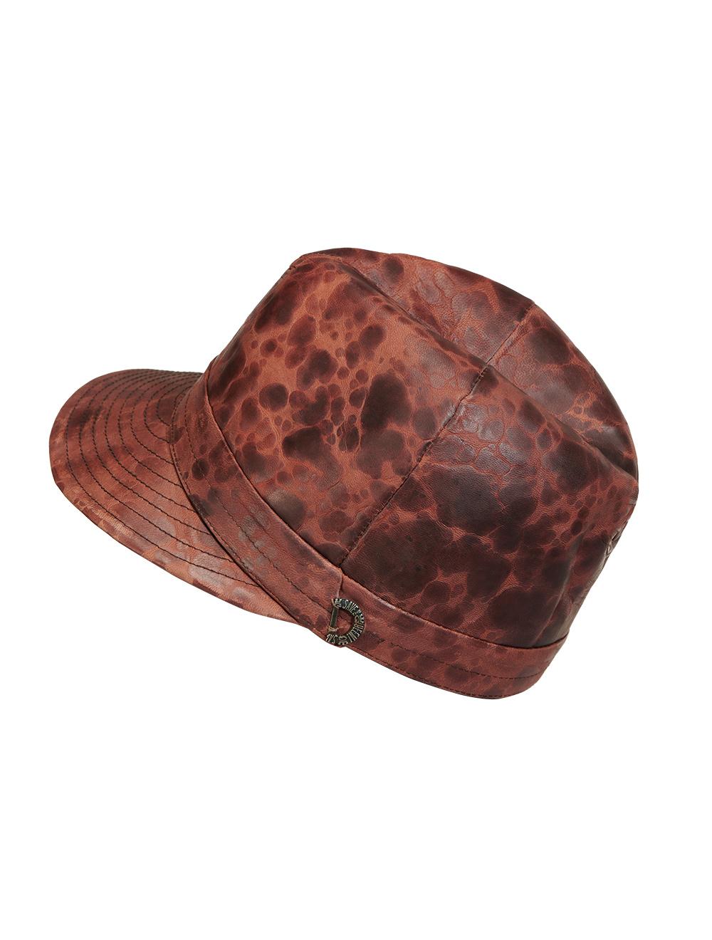 Save The Queen Cappello in pelle marrone Saldi Di Fabbrica