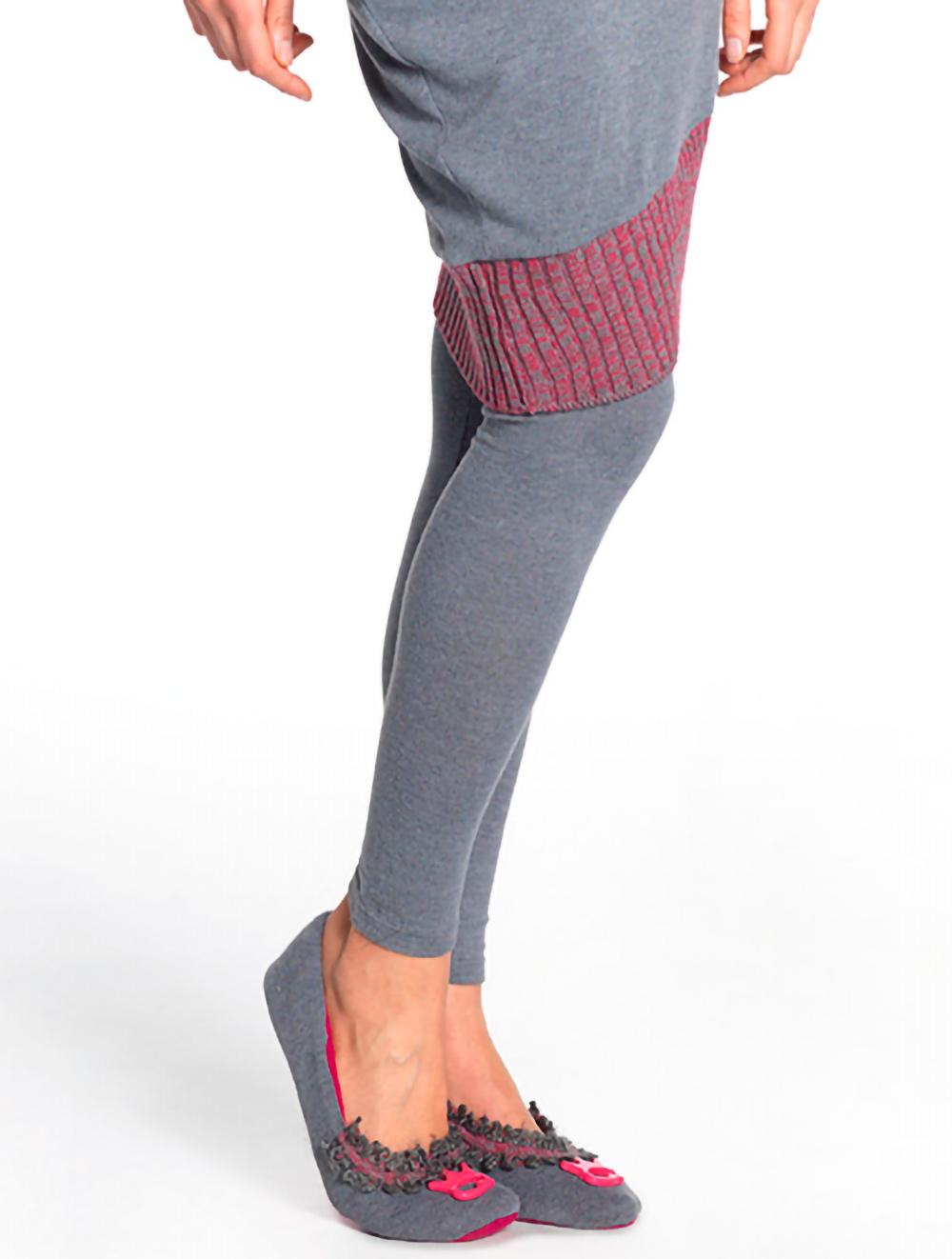 Save The Queen Vestito lungo grigio con ricamo + leggins Negozio