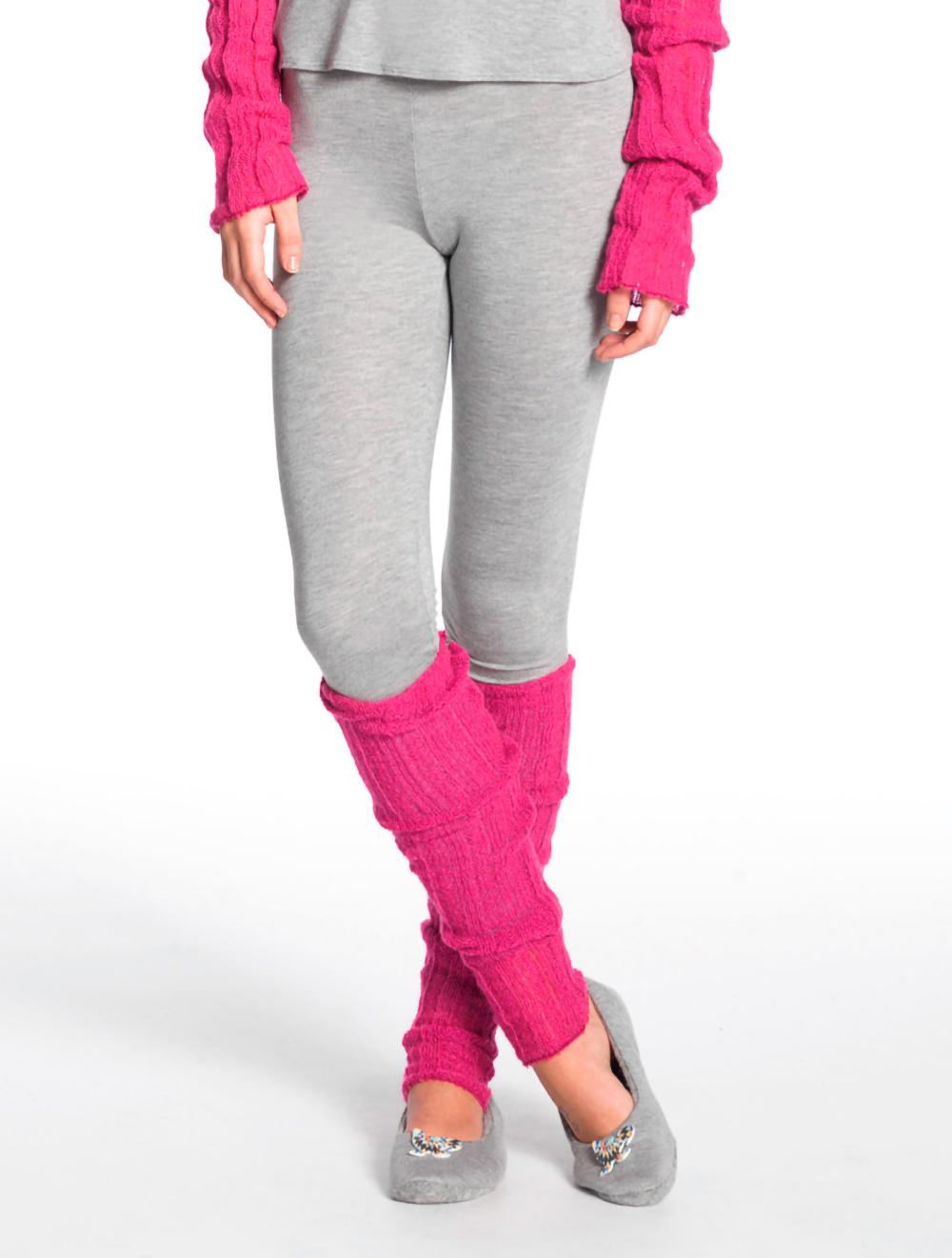 Save The Queen Set t-shirt lunga grigia con leggings 2025
