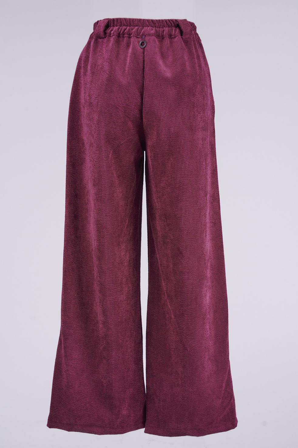 Save The Queen Pantalone largo in velluto Novità