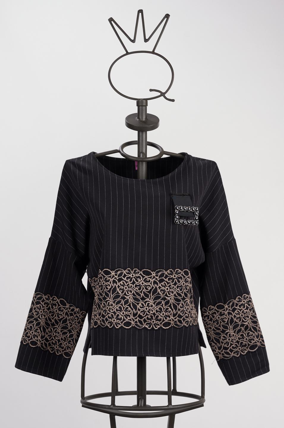 Save The Queen Blusa corta gessata Nuova