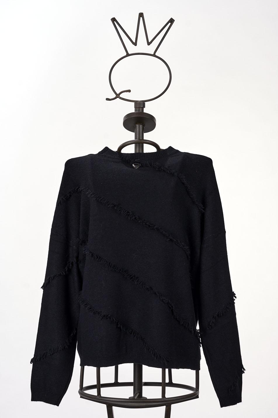 Save The Queen Maglia larga nera Pezzi Unici