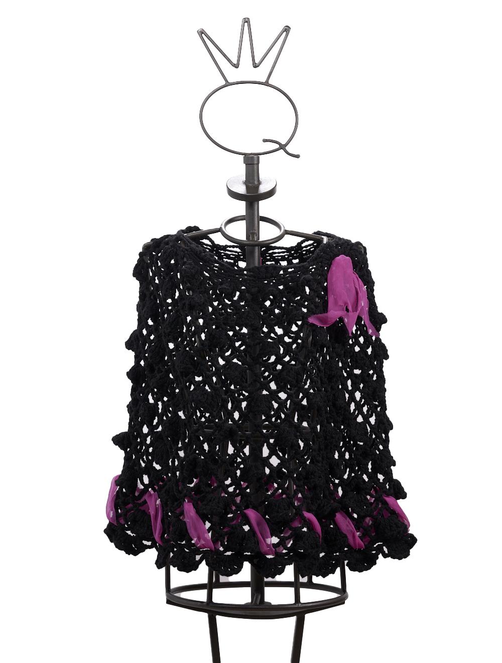 Save The Queen Poncho color nero Qualità Garantita