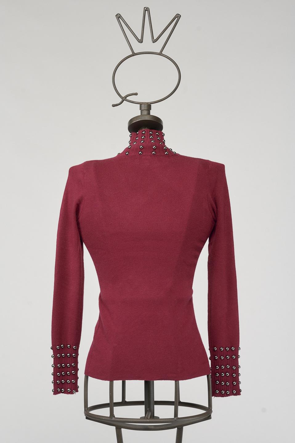Save The Queen Maglia con borchie Sottocosto