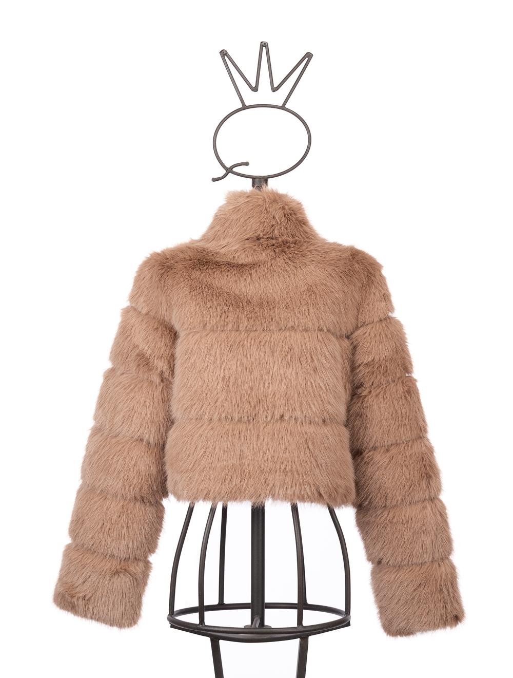 Save The Queen Giubbino beige in ecopelliccia Online