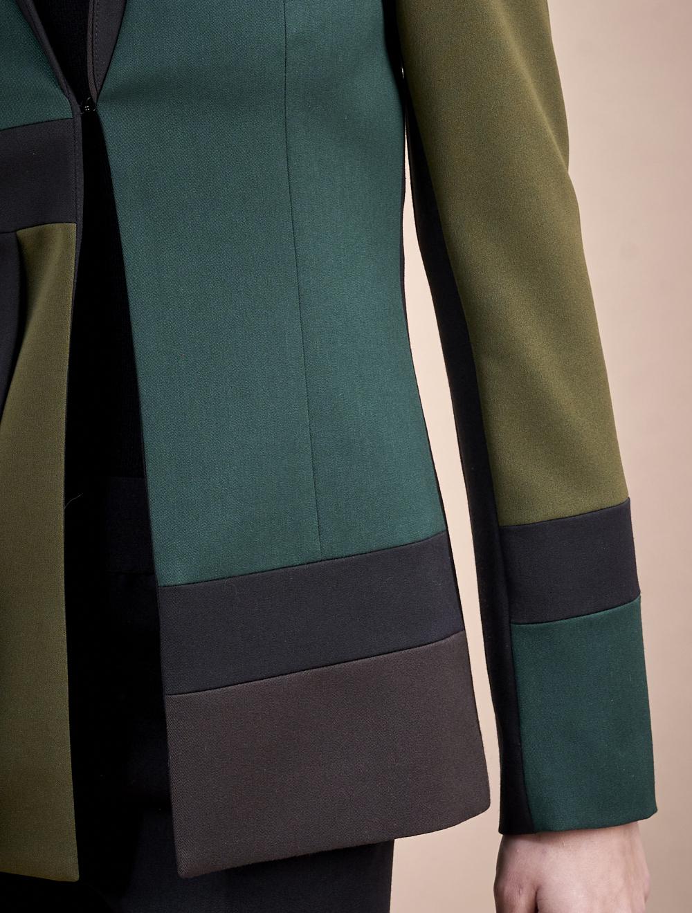 Save The Queen Giacca marrone e verde Saldi