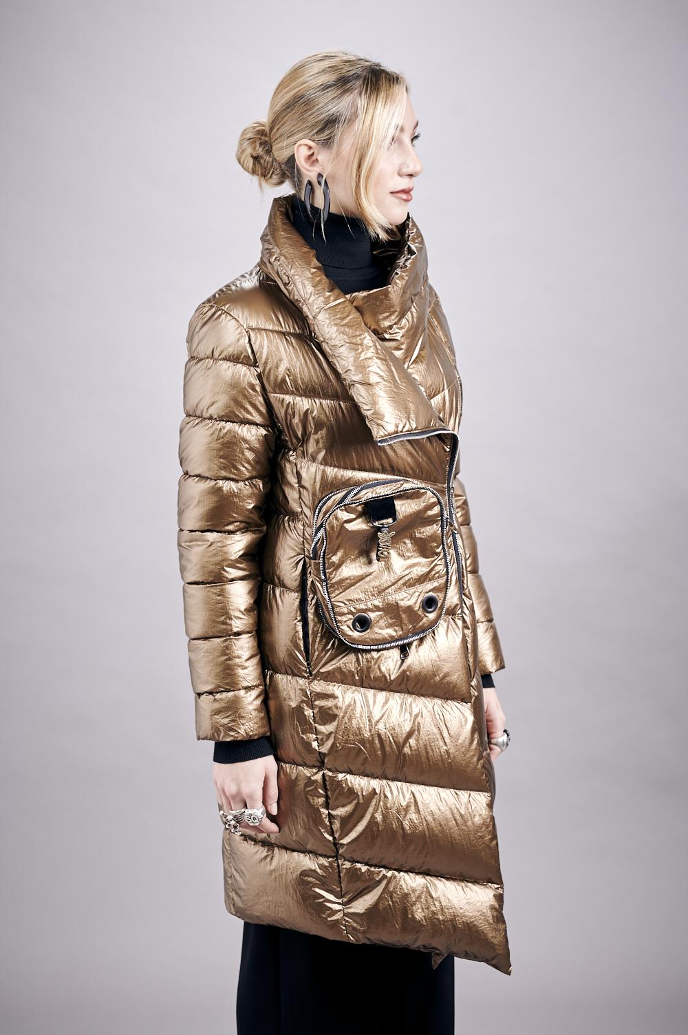 Save The Queen Piumino lungo color rame Vendita