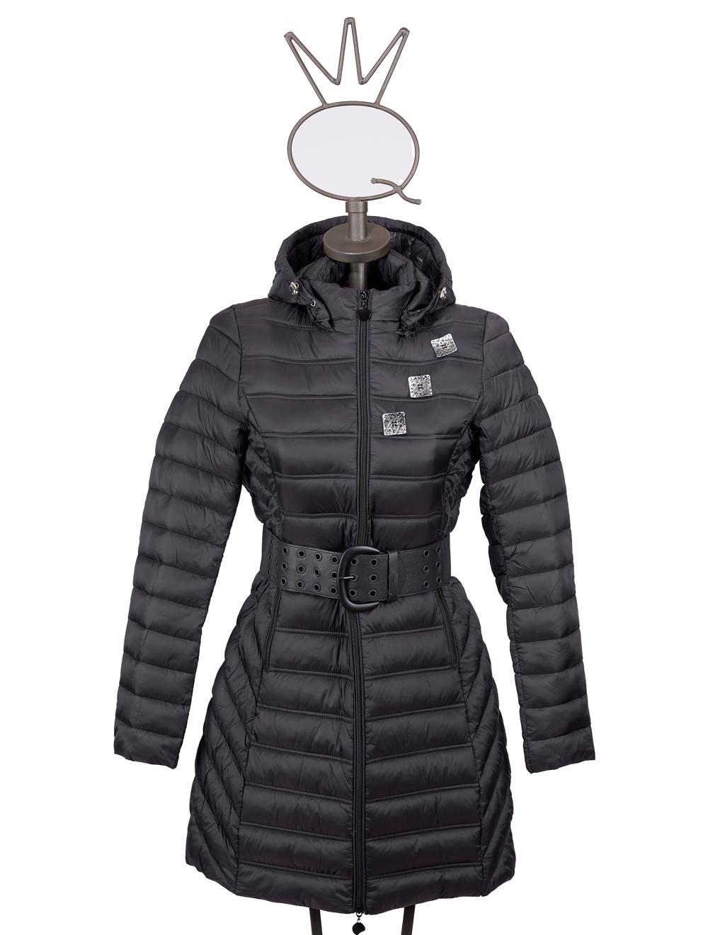 Save The Queen Piumino lungo color nero Spedizione Gratuita