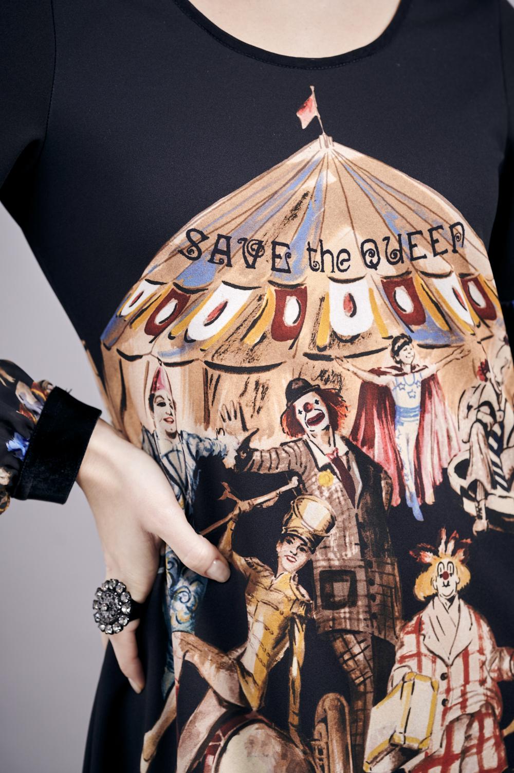 Save The Queen Vestito con stampa “circo” Fino Al -60%