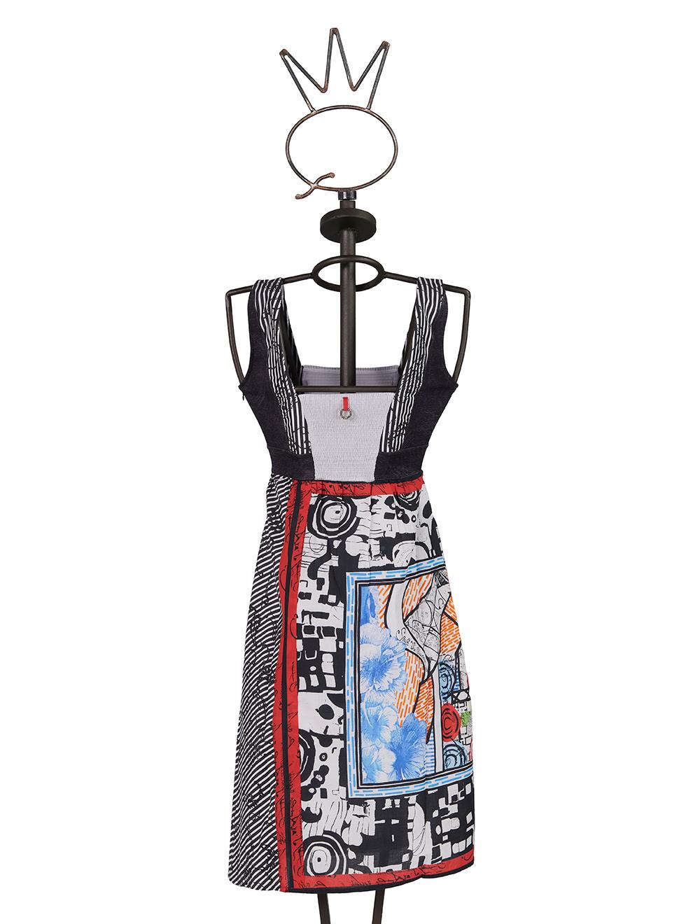 Save The Queen Vestito corto in cotone stampato Novità