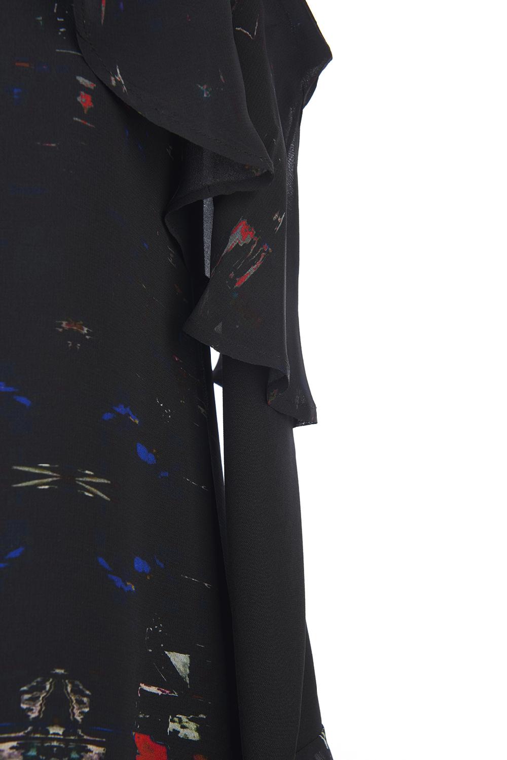 Save The Queen vestito corto in voile di viscosa stampato Hotsell