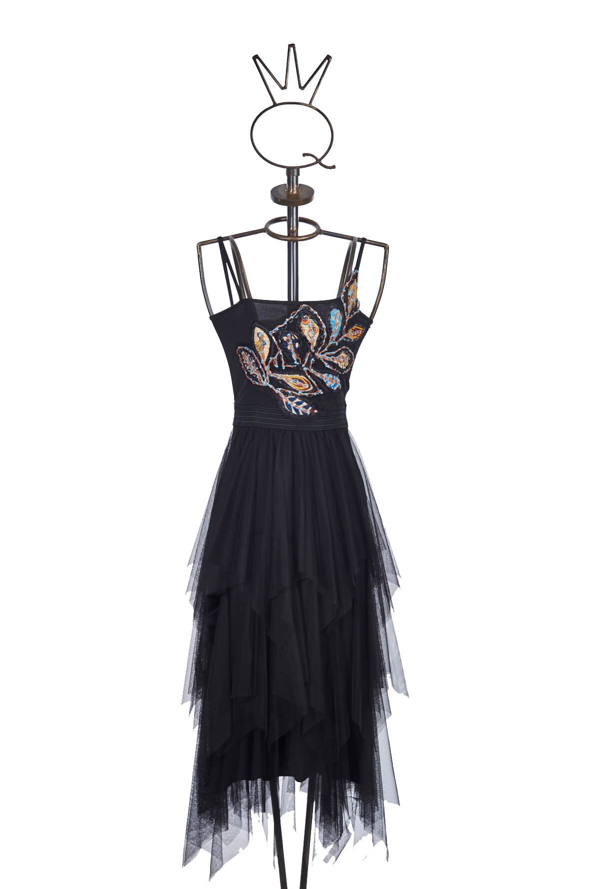 Save The Queen Vestito con ricamo e gonna in tulle a balze I Più Venduti