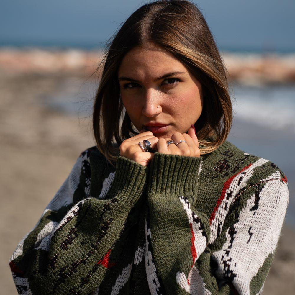 ﻿Seay / Maglione Allover Wood Tonga Sottocosto