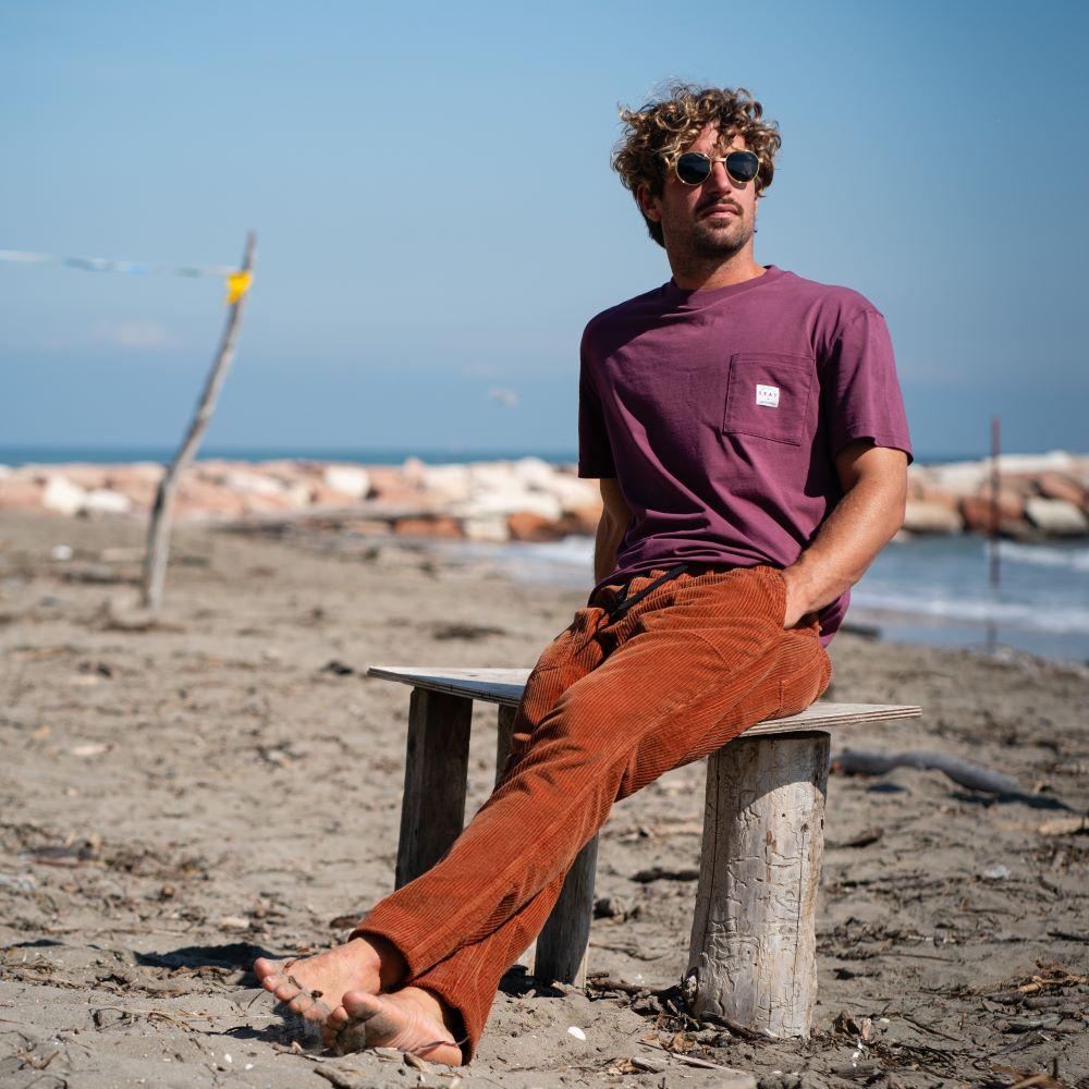 Seay / Pantalone Lungo Velluto Biscotto Vendite Flash