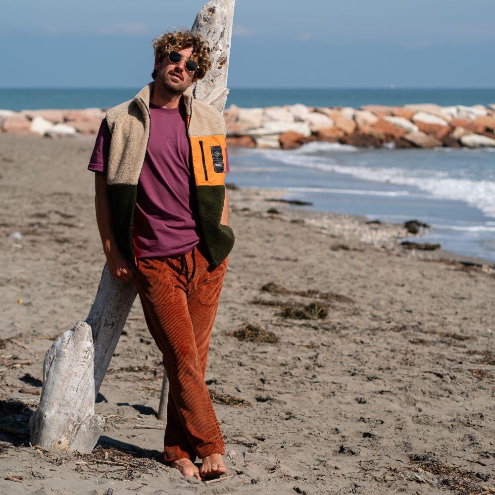 Seay / Gilet Teddy Sea Turtle & Natural Nuovo