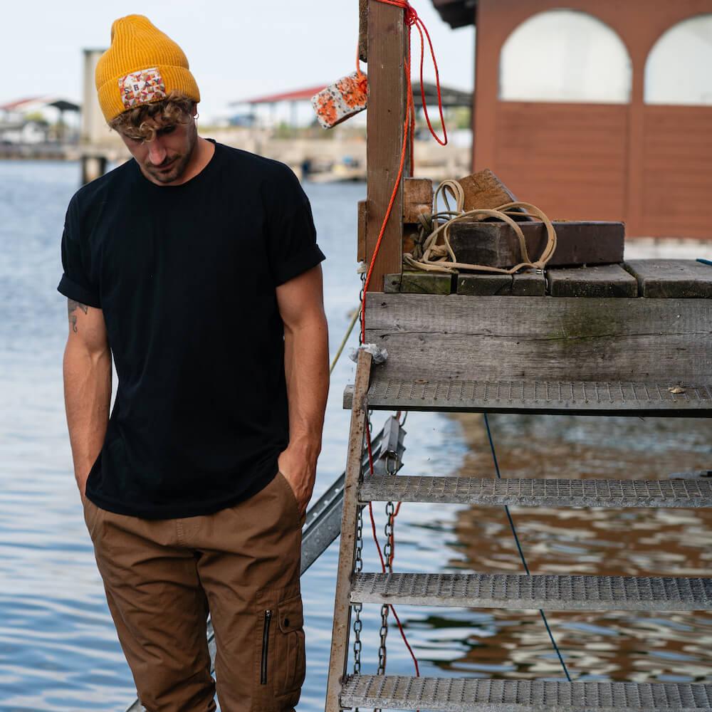 Seay / Cuffia Beanie Lana Ocra Qualità Garantita