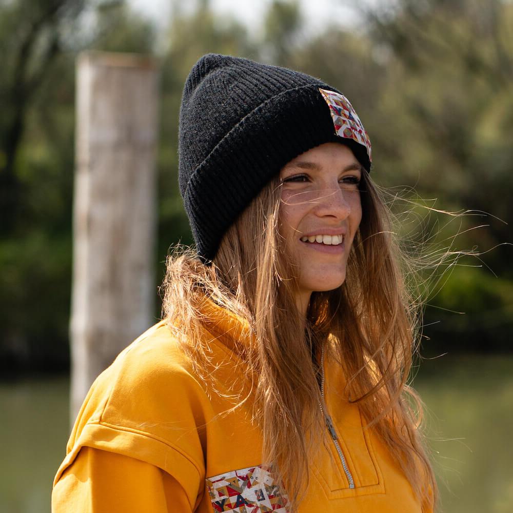 Seay / Cuffia Beanie Lana Nera Negozi Online