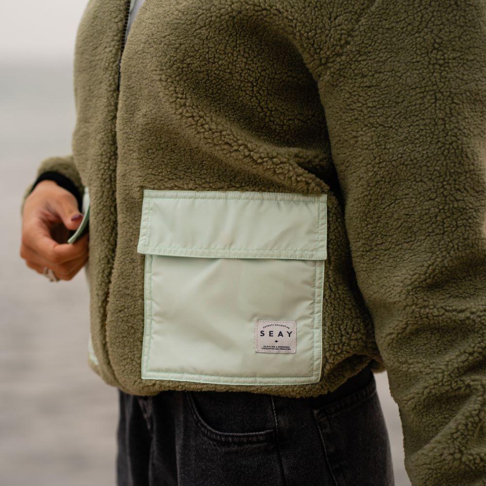 Seay / Giacca Teddy Verde Menta Acquista Ora