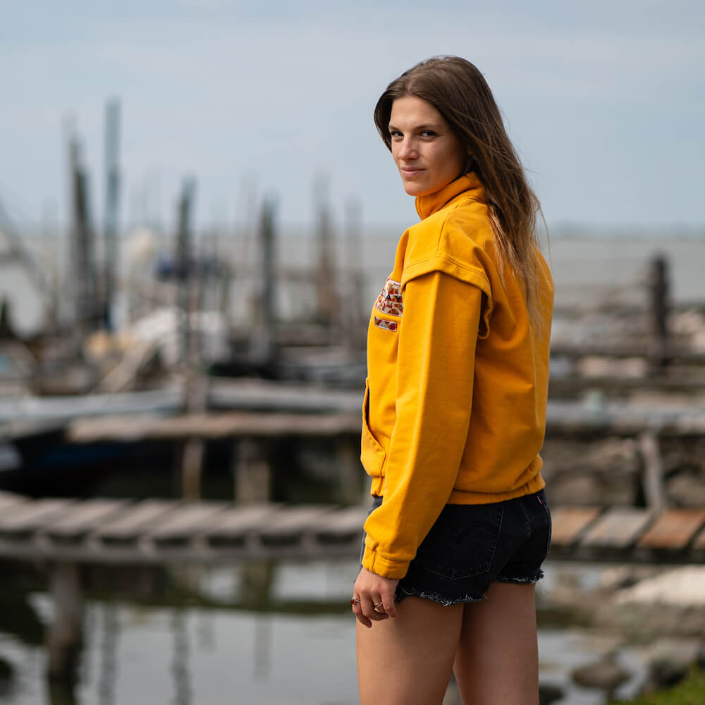 Seay / Felpa con Zip Ocra Mandalay Affare Del Giorno