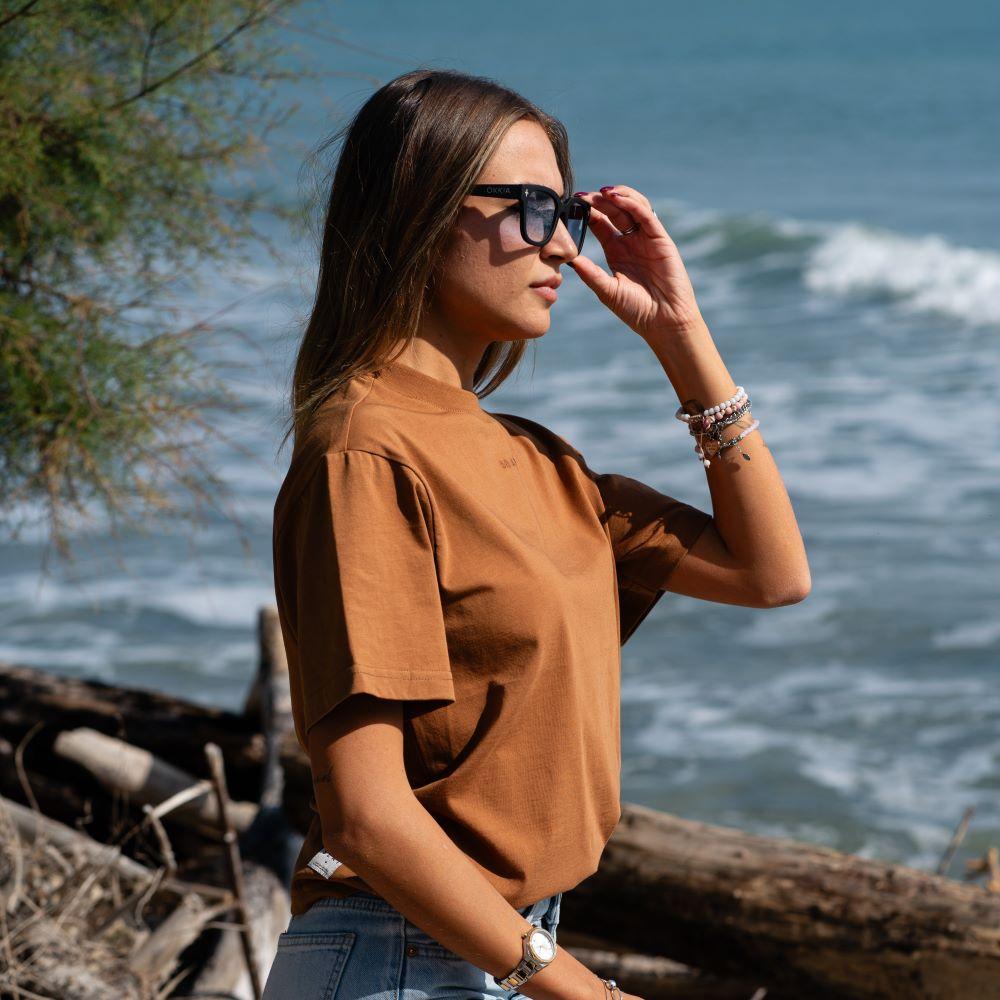 Seay / T-Shirt Biscotto Delavé Prezzo Ridotto