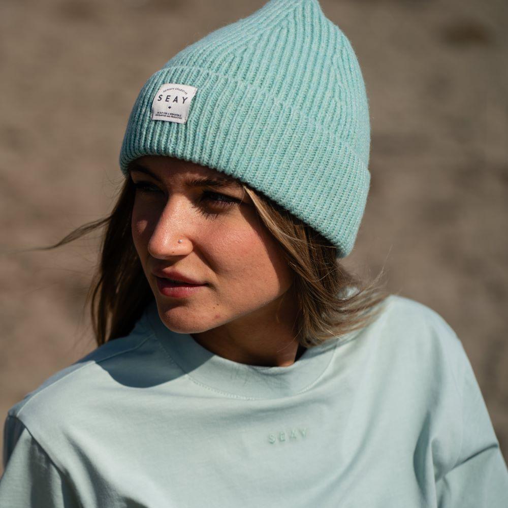 Seay / T-Shirt Verde Menta Delavé Sottocosto