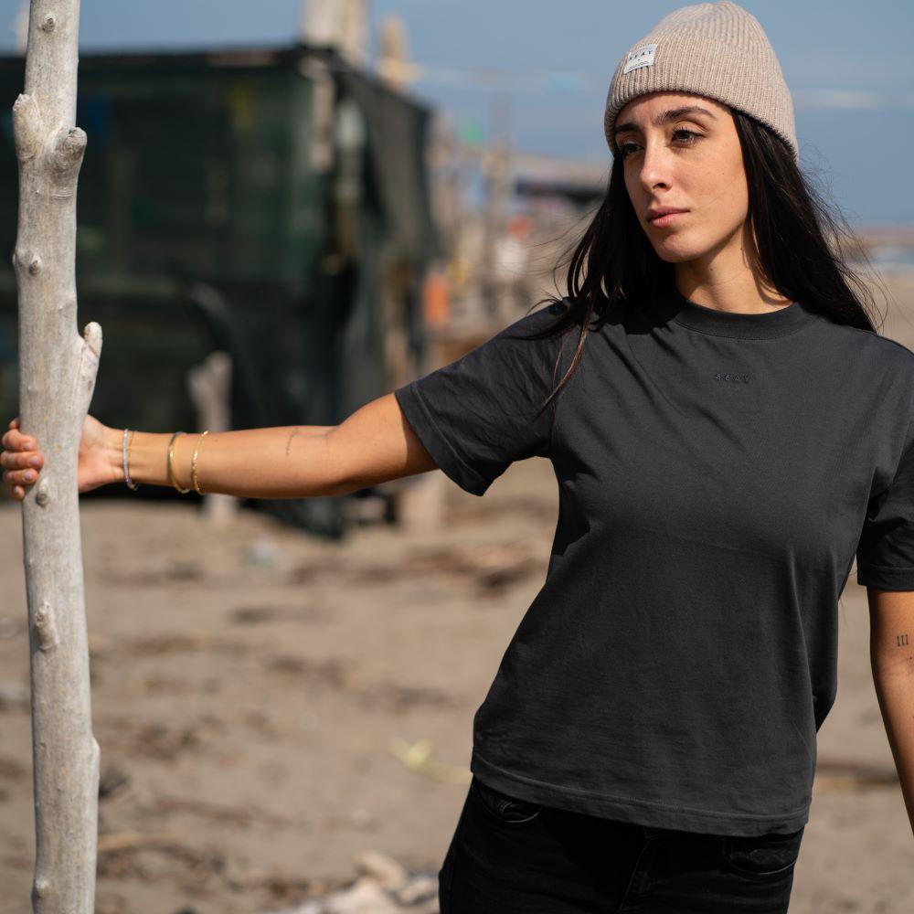 Seay / T-shirt Nera Delavé Convenienza
