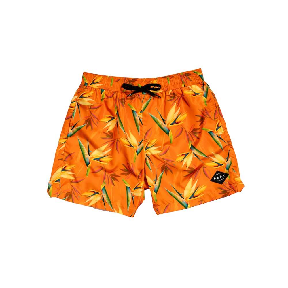 Seay / Costume da Bagno Medio Arancione Bird of Paradise Saldi