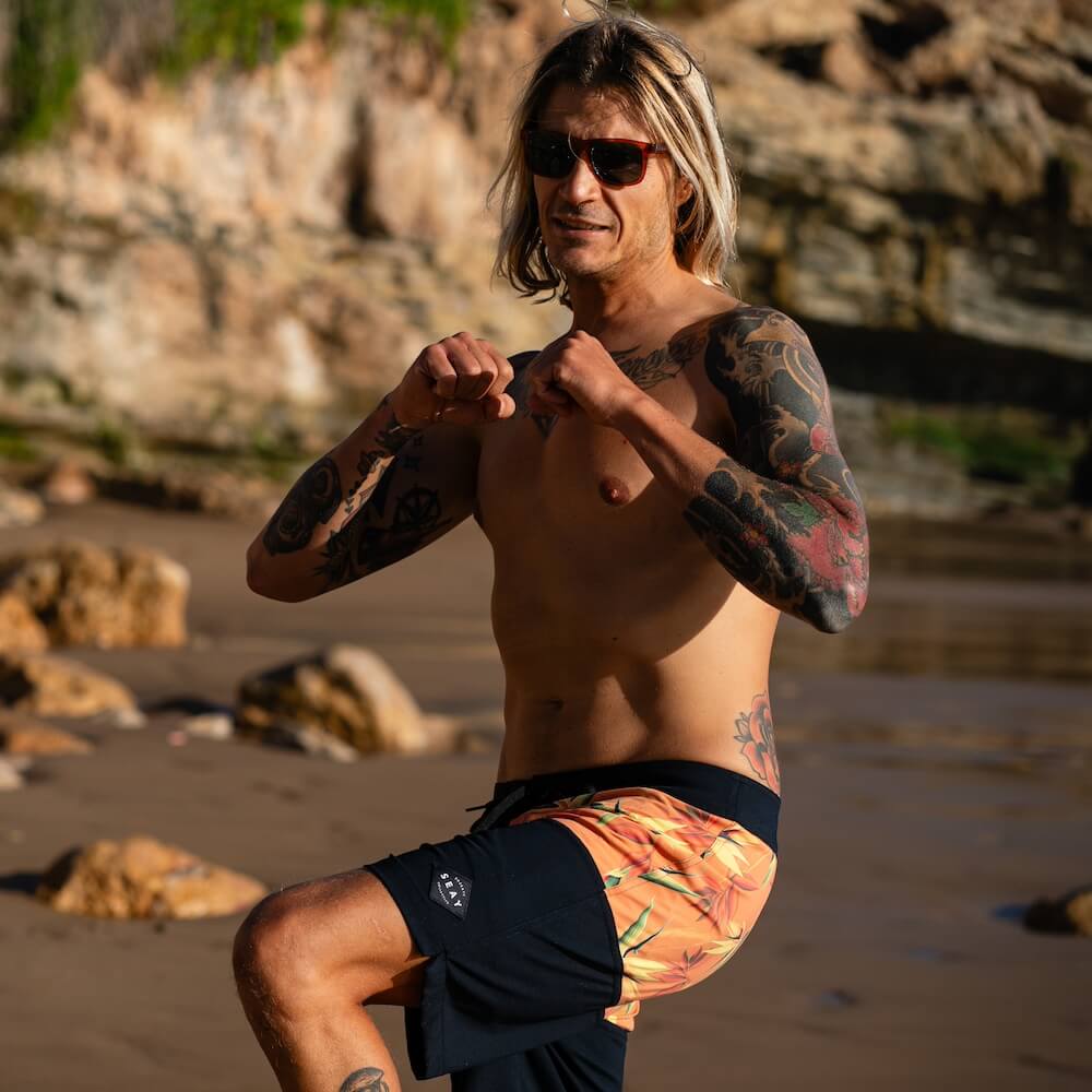 Seay / Boardshort Nero Arancione Bird of Paradise 2025